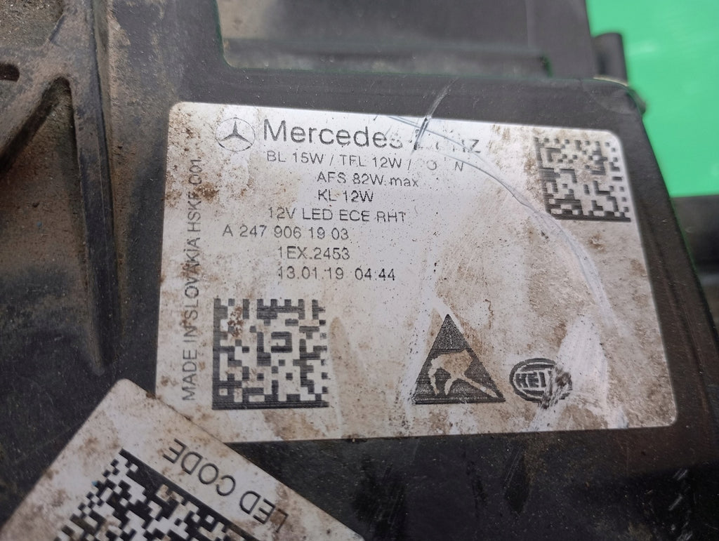 Frontscheinwerfer Mercedes-Benz W247 A2479061903 Links Scheinwerfer Headlight SCH2209331261uw