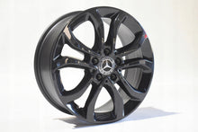 Load image into Gallery viewer, 1x Alufelge 17 Zoll 7.0&quot; 5x112 48ET Glanz Schwarz A2054010200 Mercedes-Benz W205