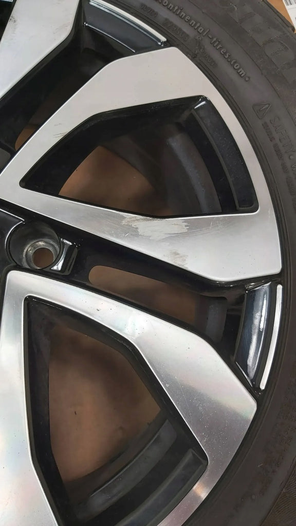 1x Alufelge 16 Zoll 6.5" 5x112 48ET Glanz Schwarz 5TA601025 VW Touran Rim Wheel FEL7764780175ei