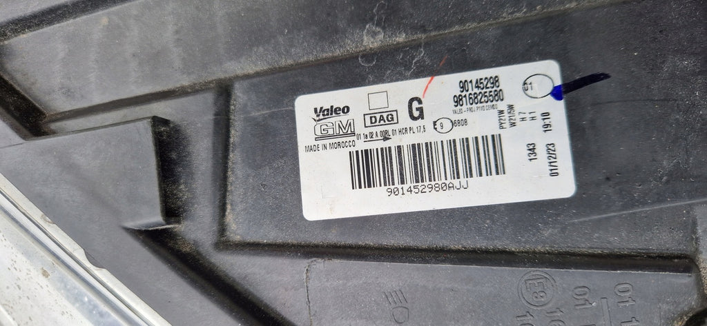 Frontscheinwerfer Opel E Combo 9816825580 Links Scheinwerfer Headlight SCH3392814126mj