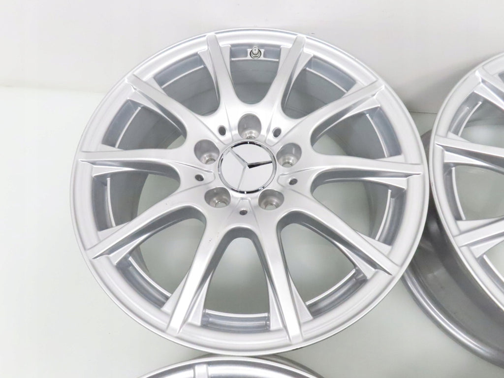 4x Alufelge 16 Zoll 6.5" 5x112 38ET Silber A2054012400 Mercedes-Benz A205 FEL5822344527vq