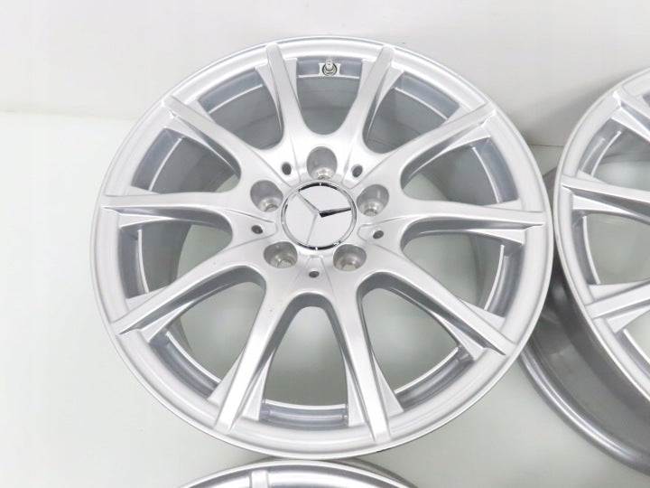 4x Alufelge 16 Zoll 6.5" 5x112 38ET Silber A2054012400 Mercedes-Benz A205 FEL5822344527vq