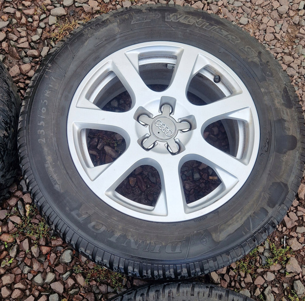 4x Alufelge 17 Zoll 7.0" 5x112 37ET Glanz Silber Audi Rim Wheel FEL3365716007km