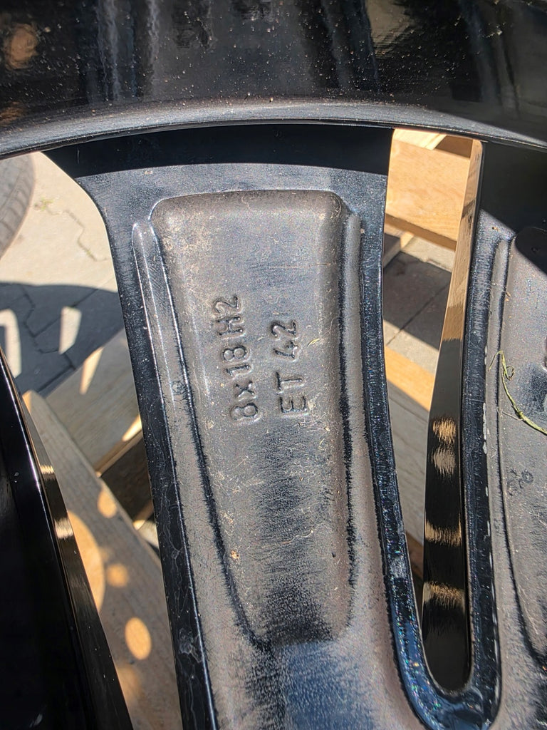 1x Alufelge 18 Zoll 8.0" 5x108 42ET Glanz Schwarz 32358602 Volvo S90 V90 FEL6510373479xn