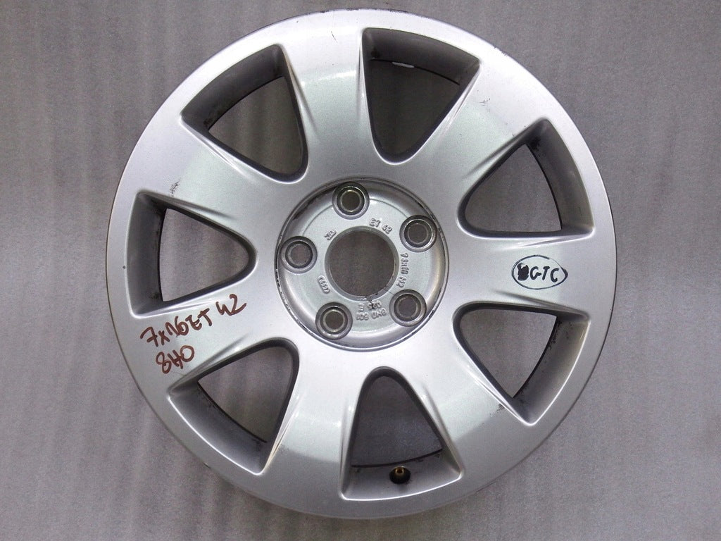 1x Alufelge 16 Zoll 7.0" 5x112 42ET Glanz 8H0601025E Audi A4 B6 Rim Wheel FEL9506105105lb