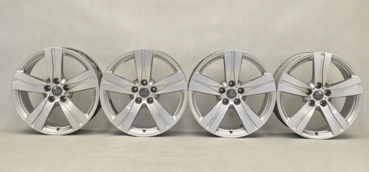 4x Alufelge 18 Zoll 8.0" 5x112 25ET Glanz Silber 4M0601025A Audi Q7 Rim Wheel FEL6189236988ds