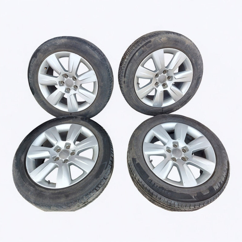 4x Alufelge 17 Zoll 8.0" 5x112 38ET Matt Silber 4F0601025BM Audi A6 C6 Allroad