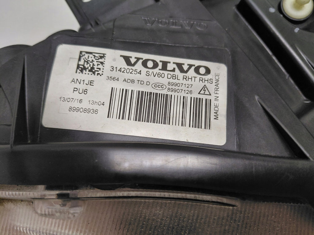 Frontscheinwerfer Volvo S60 II V60 31420254 Rechts Scheinwerfer Headlight SCH6266760498jg