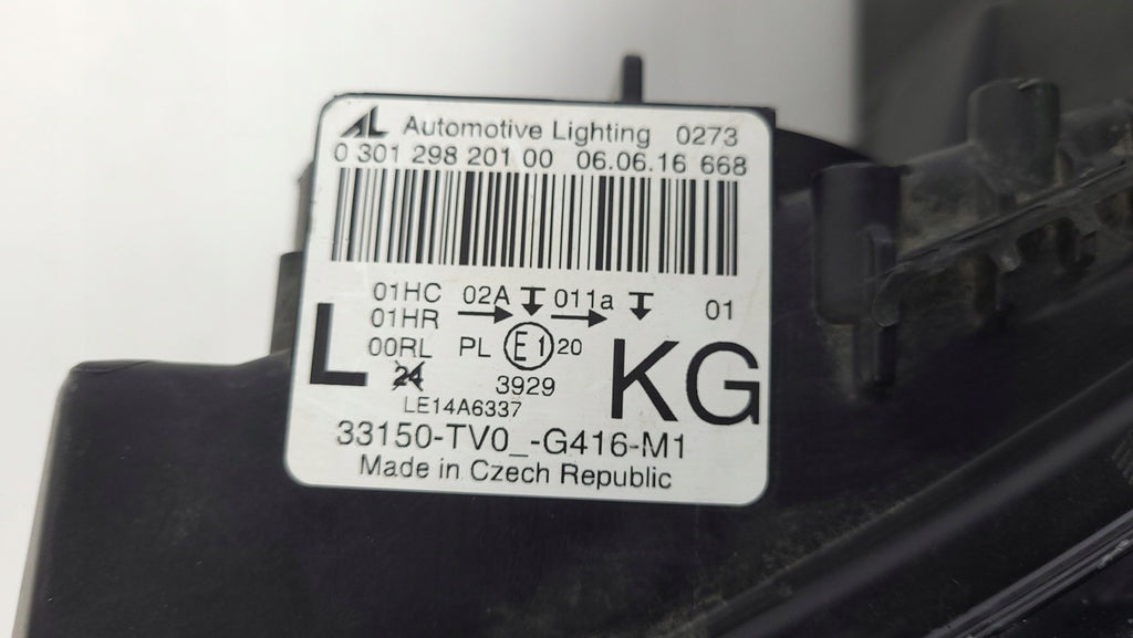 Frontscheinwerfer Honda Civic I 33150-TV0-G416-M1-KUD1 Links Headlight SCH8387846714la