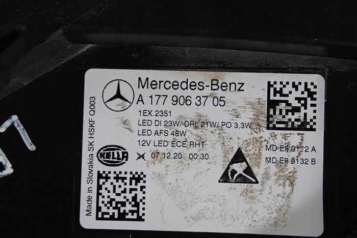 Frontscheinwerfer Mercedes-Benz W177 A1779063705 85122000 Links Headlight SCH6566868607rm