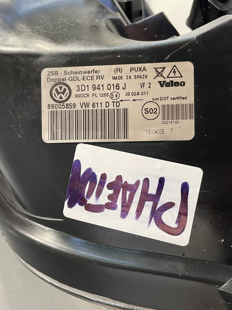 Frontscheinwerfer VW Phaeton 3D1941016J 3D1941017P Xenon Rechts oder Links SCH5407177403ls