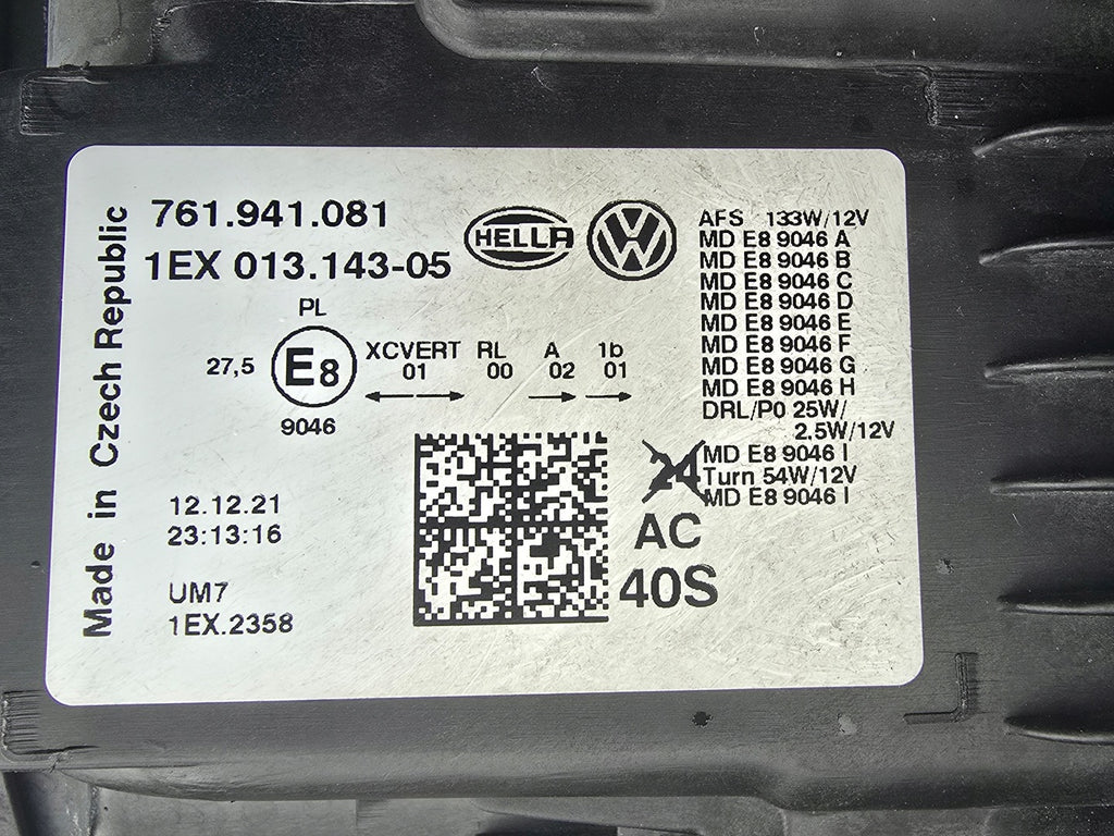 Frontscheinwerfer VW Touareg 761941081 Full LED Links Scheinwerfer Headlight SCH6183367051fa