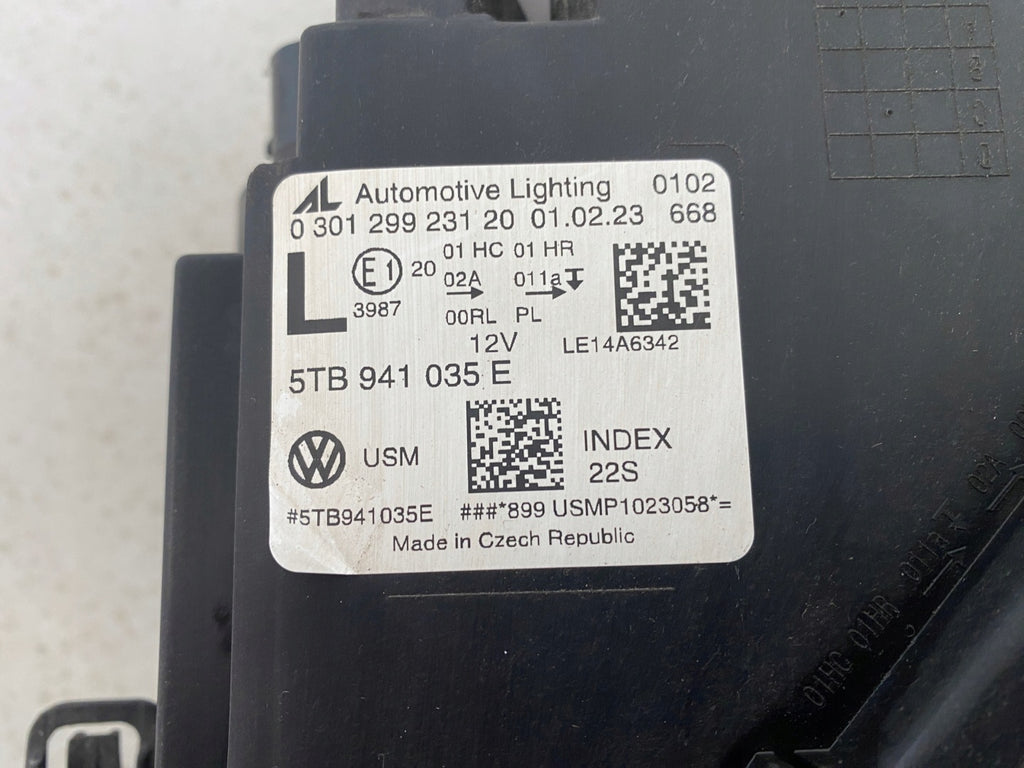 Frontscheinwerfer VW Touran 5TB941035E Links Scheinwerfer Headlight SCH4441163103hy