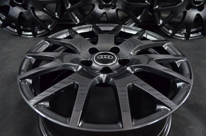 4x Alufelge 17 Zoll 7.0" 5x112 47ET Schwarz Audi B6 B7 Rim Wheel FEL7411759717cw