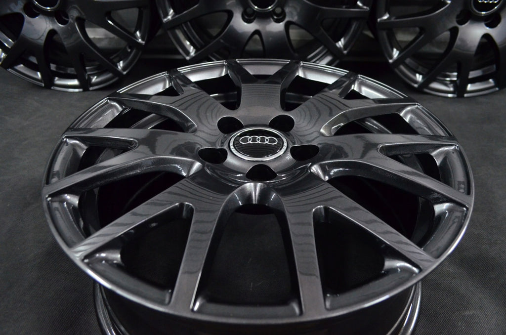 4x Alufelge 17 Zoll 7.0" 5x112 47ET Schwarz Audi B6 B7 Rim Wheel FEL7411759717cw