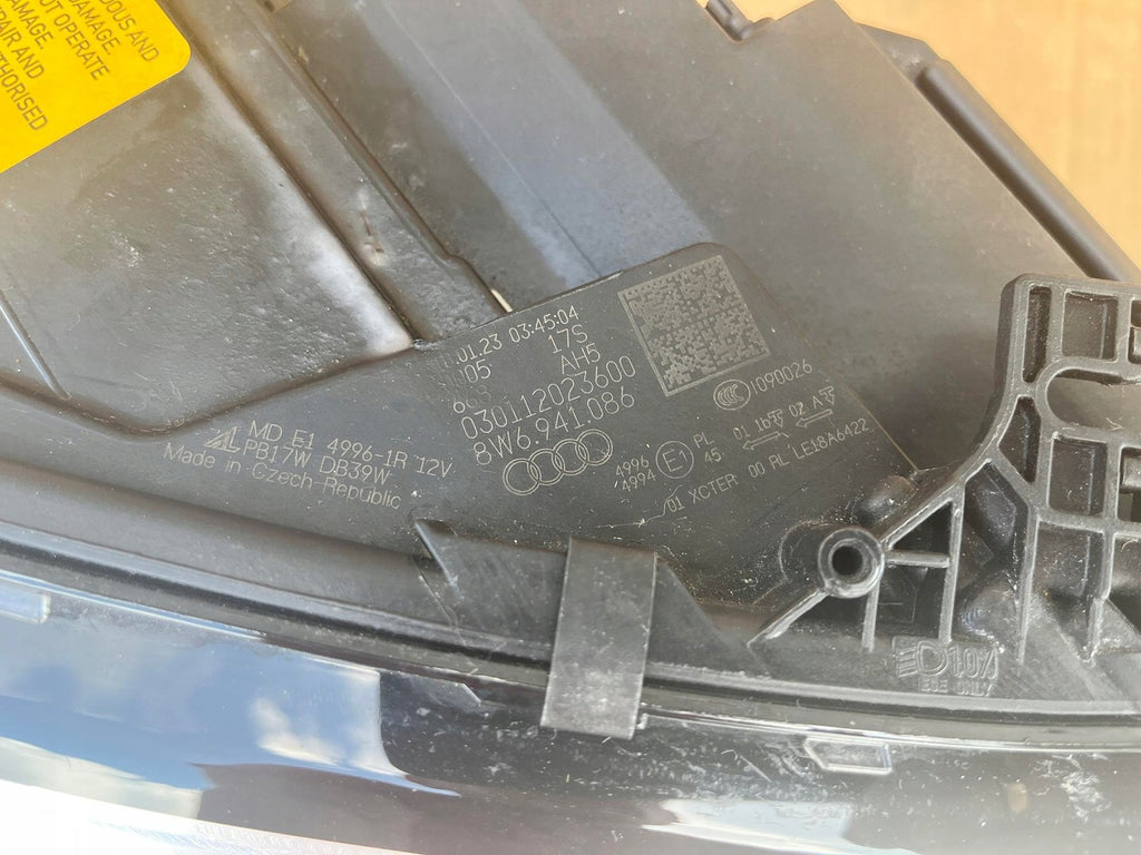 Frontscheinwerfer Audi A5 8W6941086 Laser Rechts Scheinwerfer Headlight SCH8801267037bh