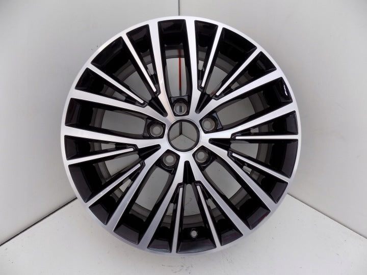 1x Alufelge 17 Zoll 6.5" 5x112 52ET Glanz Schwarz 5TA601025E VW Tiguan Touran FEL3013152897ni