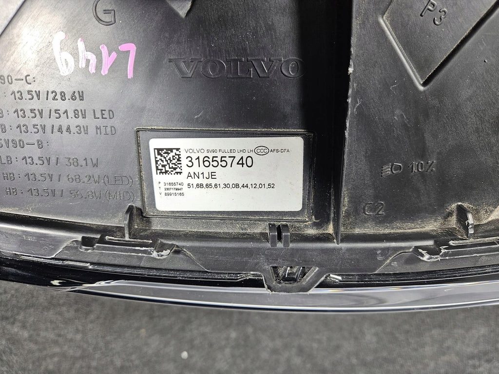 Frontscheinwerfer Volvo S90 V90 31655740 Full LED Rechts Scheinwerfer Headlight SCH4619316196uy