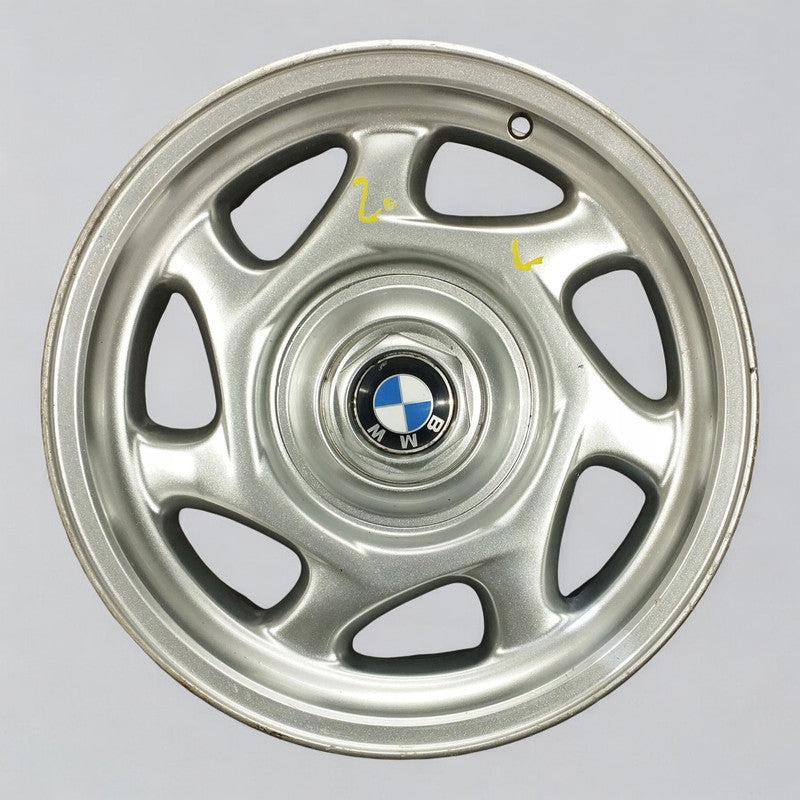 1x Alufelge 16 Zoll 7.5" 5x120 15ET Glanz Silber 36111180198 BMW 8 E31 Rim Wheel