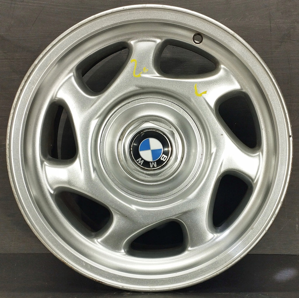 1x Alufelge 16 Zoll 7.5" 5x120 15ET Glanz Silber 36111180198 BMW 8 E31 Rim Wheel