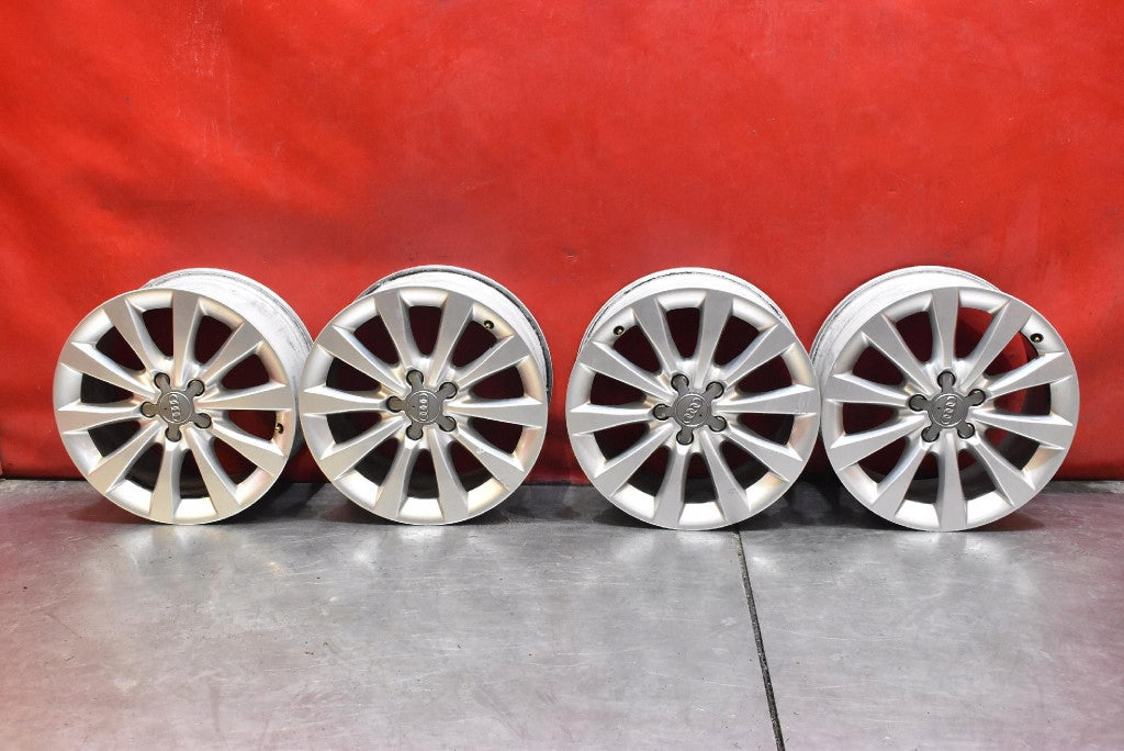 4x Alufelge 17 Zoll 8.0" 5x112 39ET Glanz Silber 4G0601025BH Audi A6 Rim Wheel FEL7229987941pr