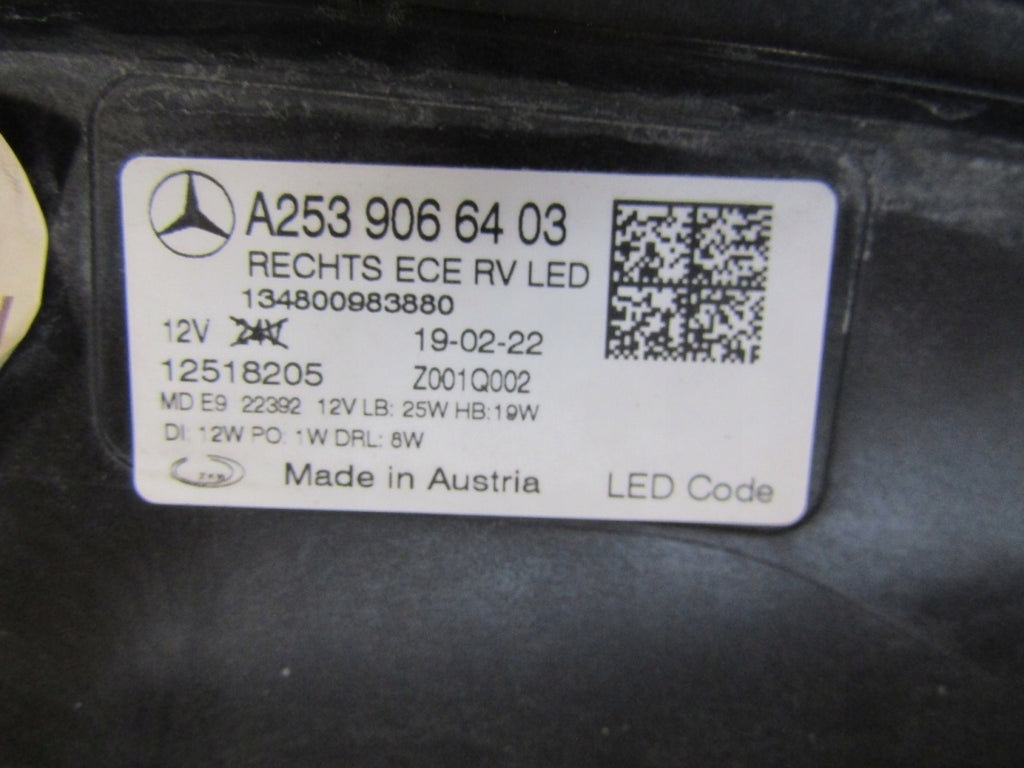 Frontscheinwerfer Mercedes-Benz Glc A2539066403 LED Rechts Headlight SCH4016735068xn