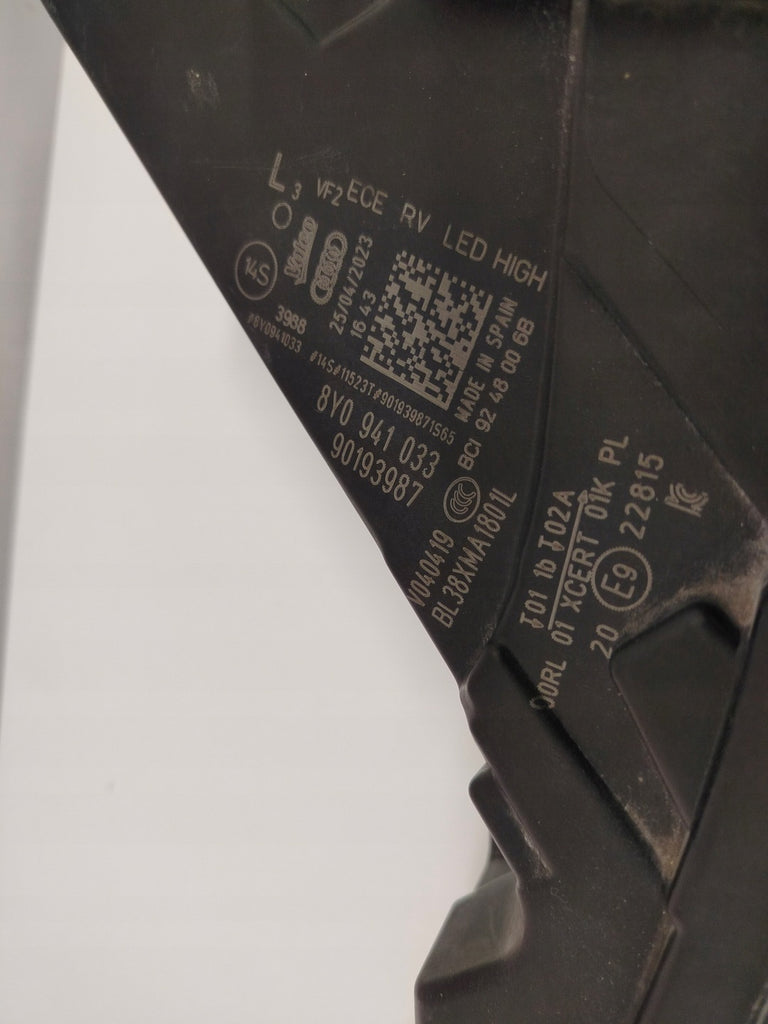 Frontscheinwerfer Audi A3 8Y0941033 Full LED Ein Stück (Rechts oder Links) SCH2819839316uh