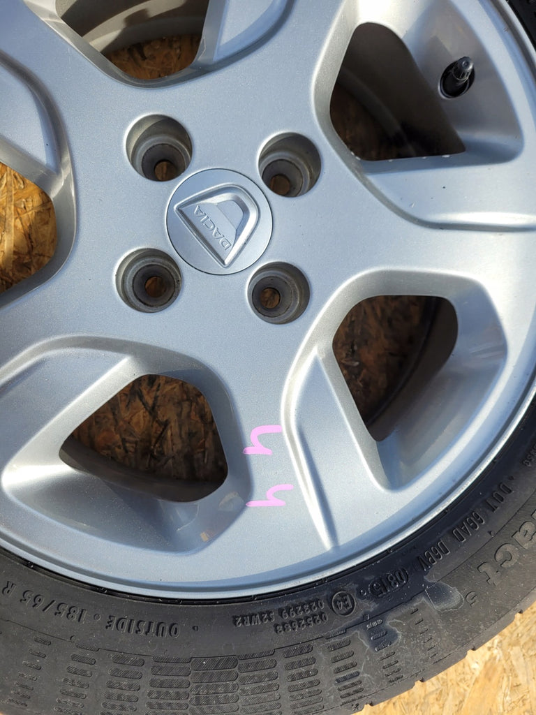 1x Alufelge 15 Zoll 6.0" 4x100 40ET Glanz Graphit 403006822R 403007069R Dacia FEL9678864750wc