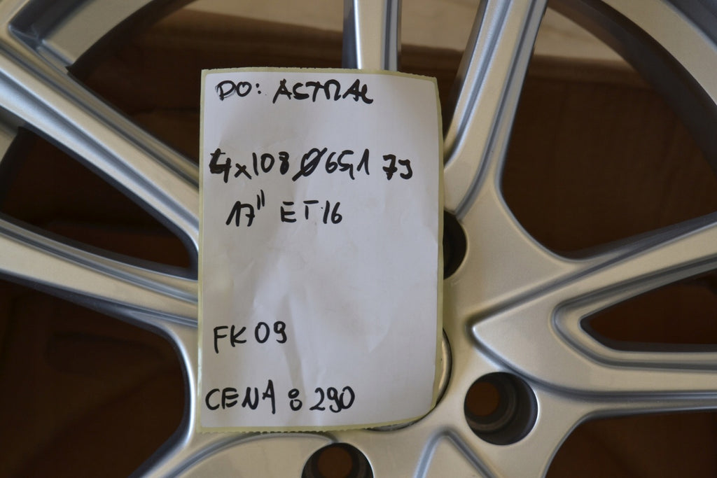 1x Alufelge 17 Zoll 7.0" 4x108 16ET Rim Wheel