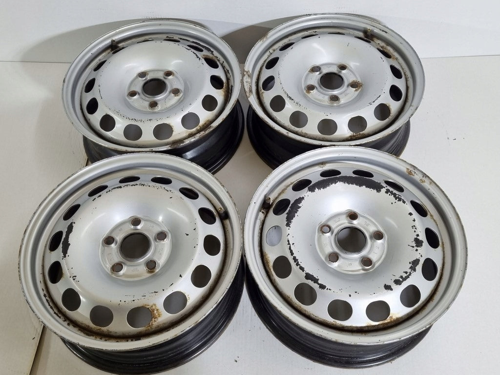 4x Alufelge 16 Zoll 6.0" 5x112 50ET Silber 2K3601027 VW Caddy Rim Wheel FEL6302464488ml