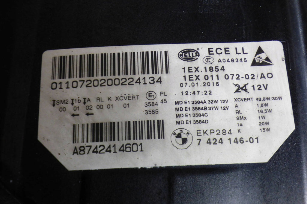 Frontscheinwerfer BMW 5 F10 7424146-01 Rechts Scheinwerfer Headlight SCH3785427857vh