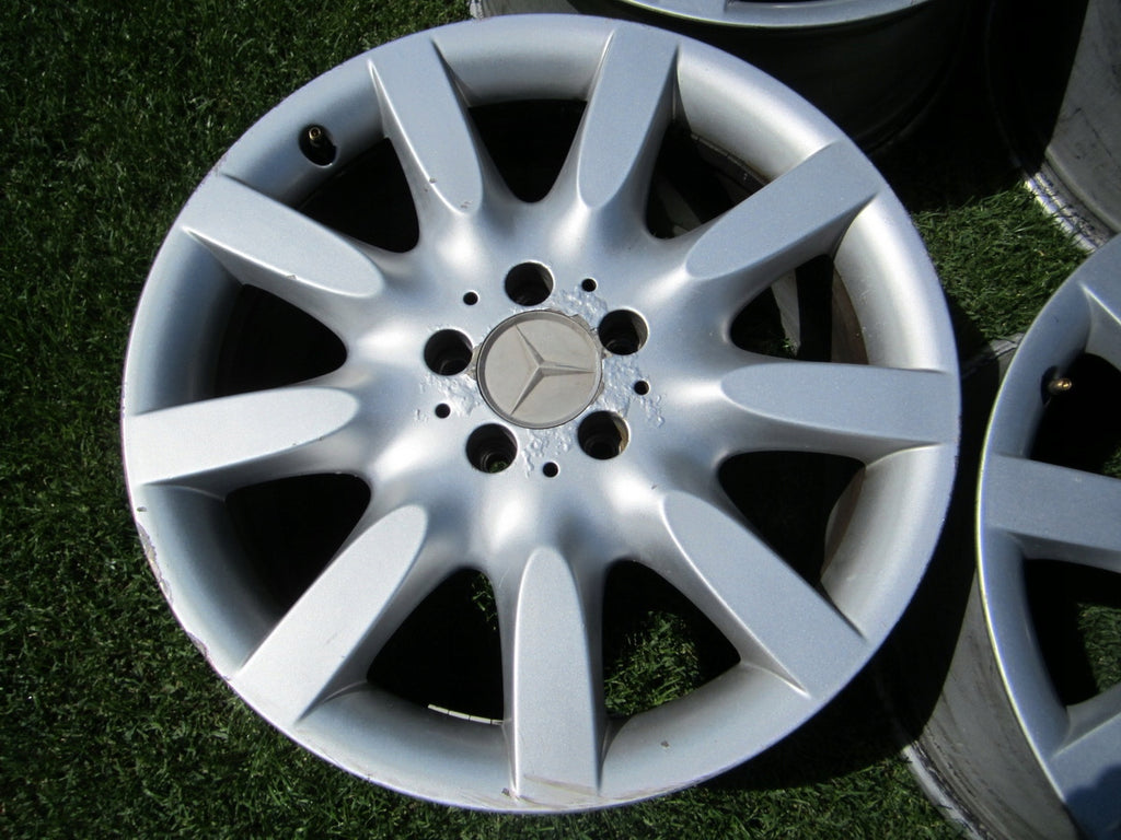 4x Alufelge 18 Zoll 8.5" 5x112 43ET Glanz Silber A2214011902 Mercedes-Benz W221