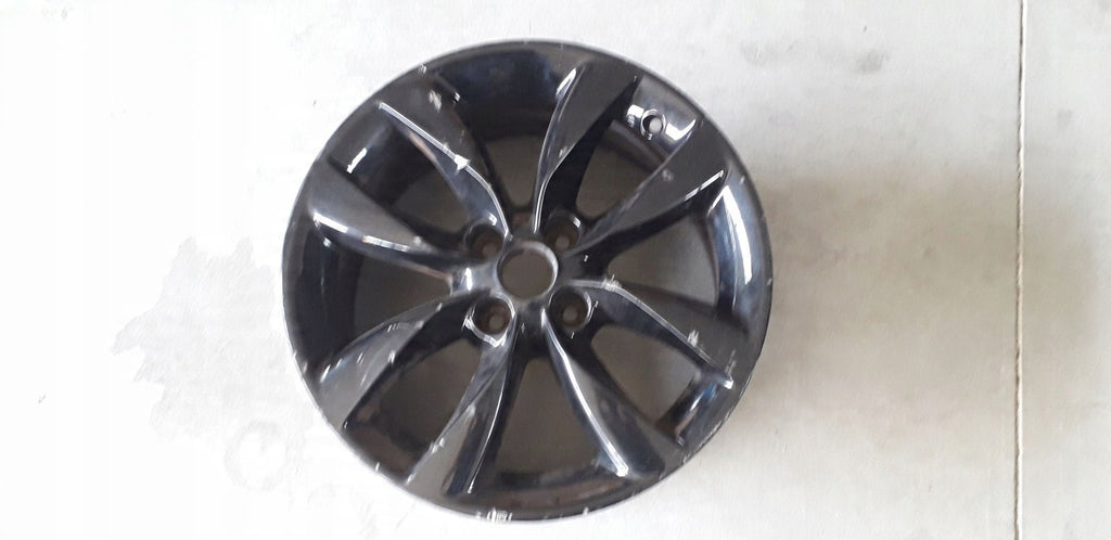 1x Alufelge 16 Zoll 6.5" 4x100 40ET Glanz Schwarz 13378580 Opel Corsa E