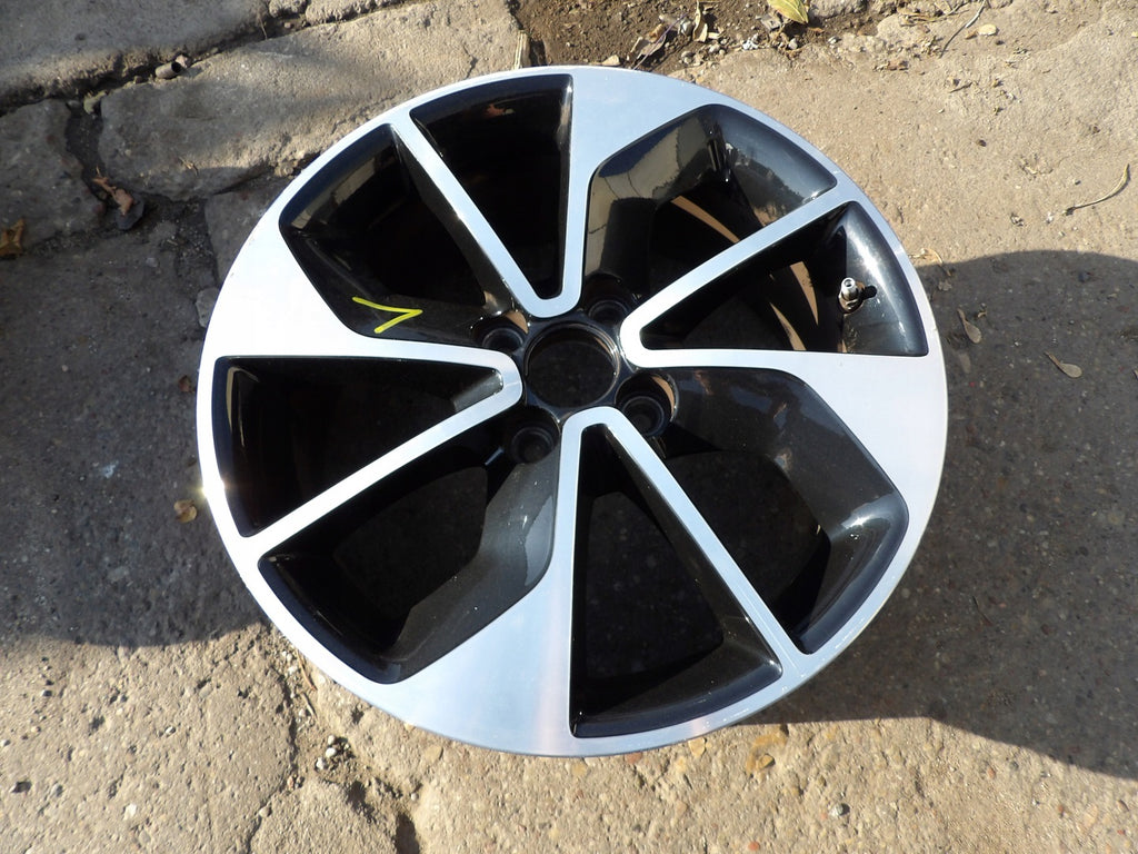 1x Alufelge 16 Zoll 6.5" 4x100 44ET Glanz Schwarz 403009007R Renault Clio Iv