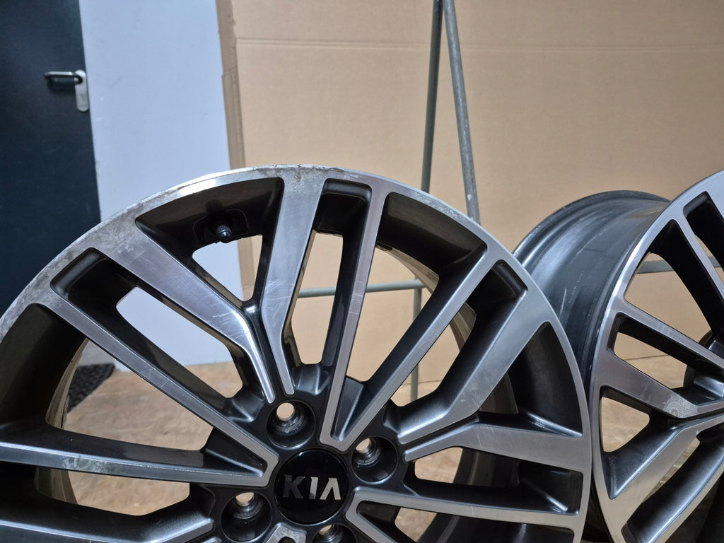 4x Alufelge 17 Zoll 6.5" 4x100 52910-H8600 Kia Rio IV Stonic Rim Wheel FEL5145625803ry