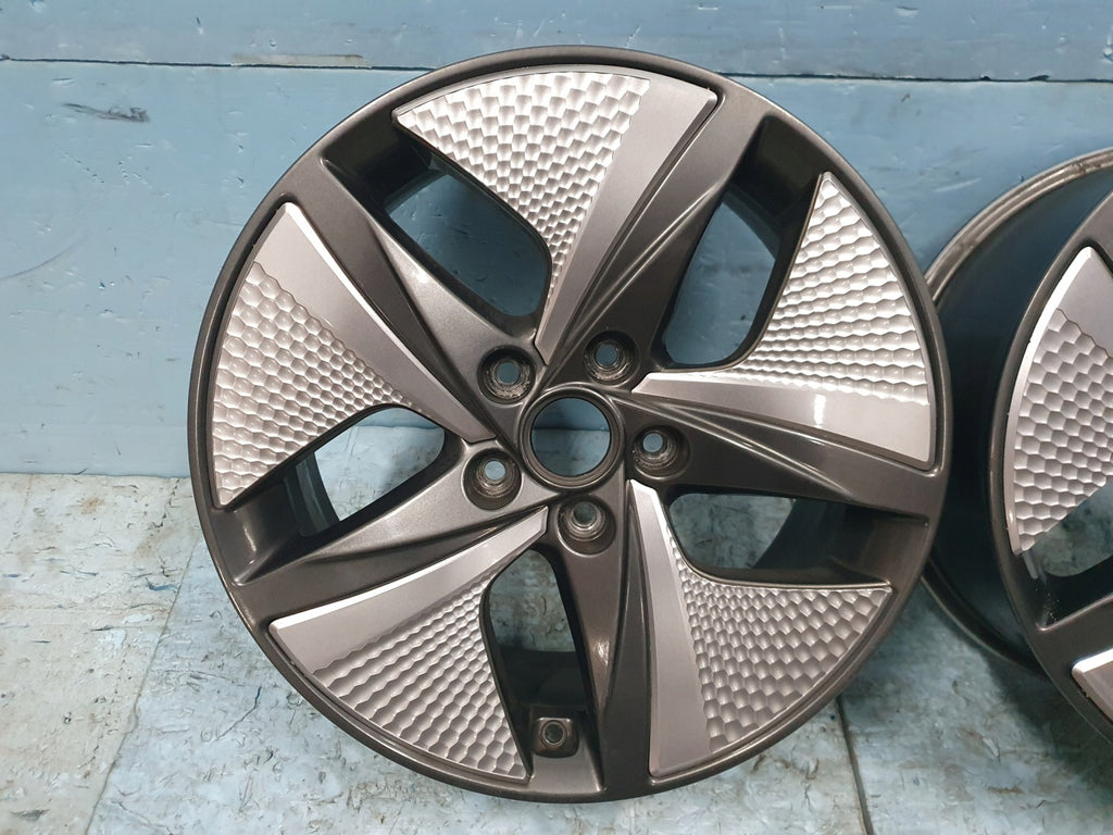 2x Alufelge 17 Zoll 7.0" 5x114.3 53ET Glanz Schwarz 52910-G2600 Hyundai Ioniq FEL2245560370ol