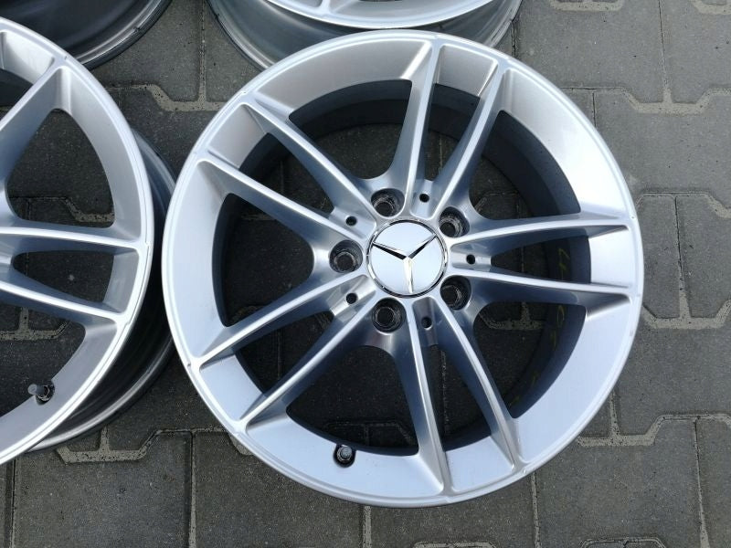4x Alufelge 16 Zoll 6.5" 5x112 44ET A1774010100 Mercedes-Benz Cla Slc Rim Wheel FEL9135231695oq