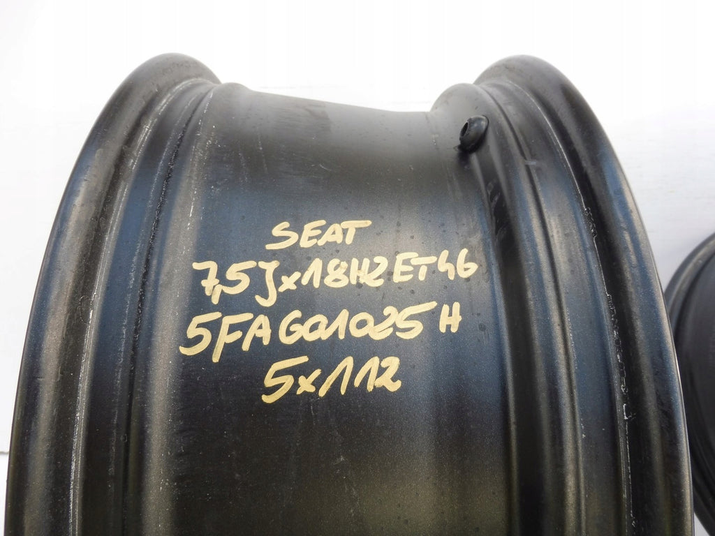 1x Alufelge 18 Zoll 7.5" 5x112 46ET 5FA601025H Seat Leon Rim Wheel