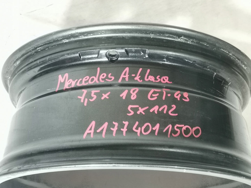 1x Alufelge 18 Zoll 7.5" 5x112 49ET A1774011500 Mercedes-Benz Rim Wheel