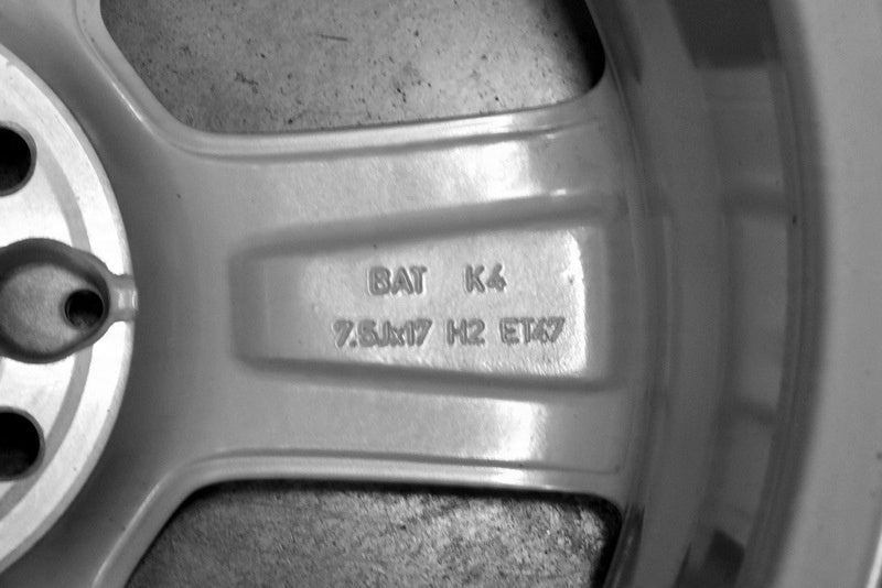 1x Alufelge 17 Zoll 7.5" 5x112 47ET Glanz Silber A2044012702 Mercedes-Benz