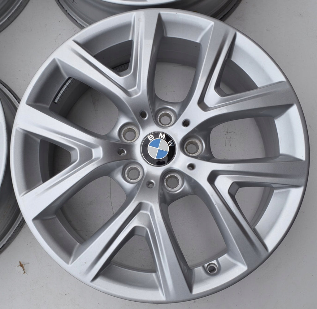 4x Alufelge 17 Zoll 6.5" 5x112 39ET Glanz Silber 6856076 BMW F39 F48 Rim Wheel FEL9385212962lo