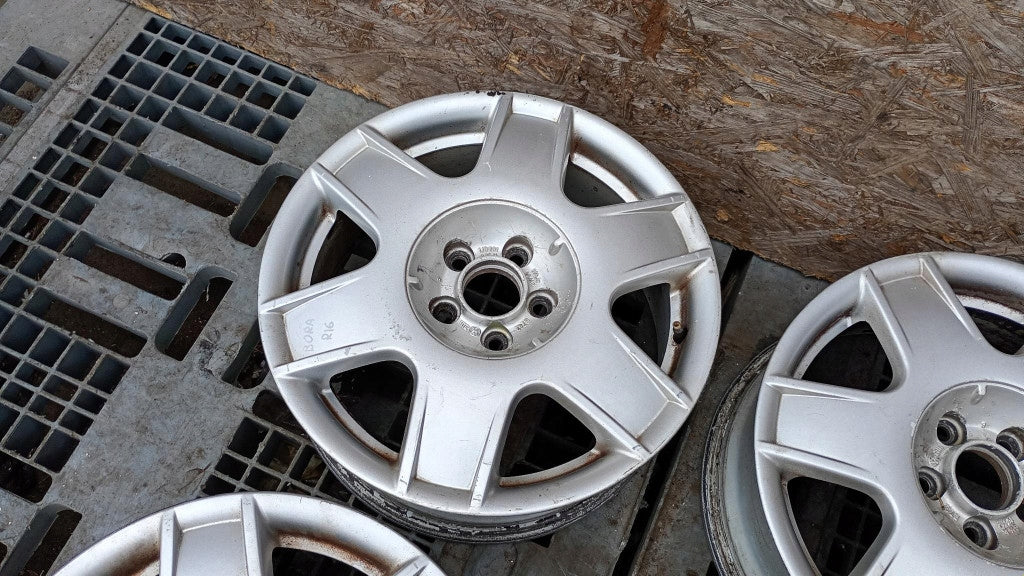 4x Alufelge 16 Zoll 6.5" 5x112 1J0601025H VW I Rim Wheel FEL6272928320ct