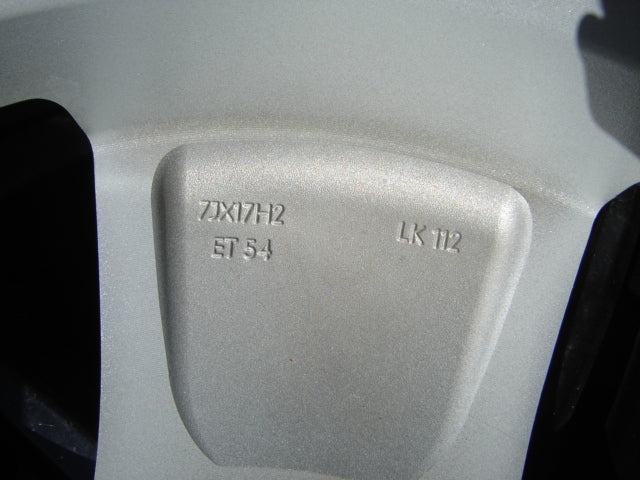 1x Alufelge 17 Zoll 7.0" 5x112 54ET Glanz Silber 7M0073122HC VW Sharan Rim Wheel