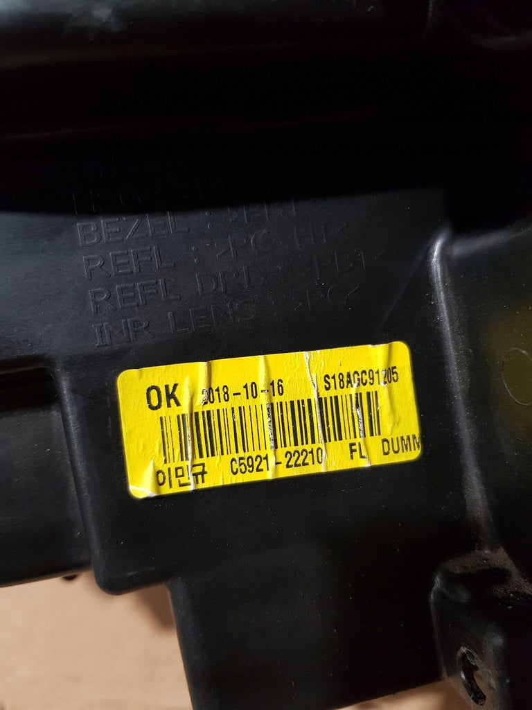 Frontscheinwerfer Kia Sorento C592122210 Ein Stück (Rechts oder Links) Headlight