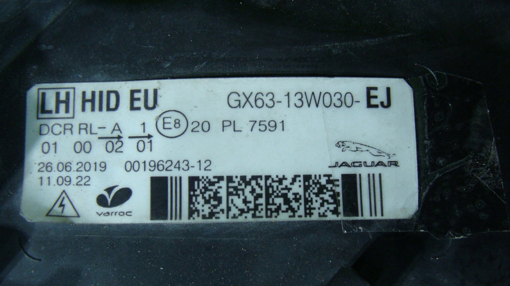 Frontscheinwerfer Jaguar Xf GX6313W030EJ Links Scheinwerfer Headlight SCH3192991709sr