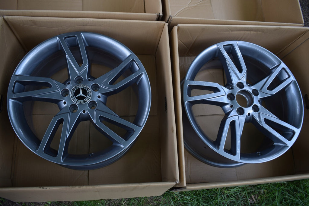 1x Alufelge 18 Zoll 8.5" 5x112 54ET Glanz Graphit A2044019202 Mercedes-Benz FEL1102819502xf