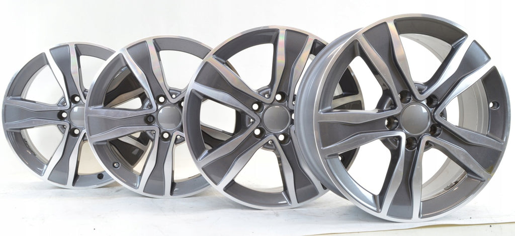 4x Alufelge 17 Zoll 7.0" 5x112 48 5ET Grau Mercedes-Benz W205 W204 Rim Wheel FEL7649458175ql