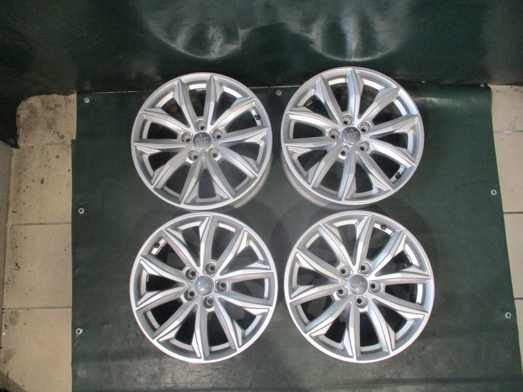 4x Alufelge 17 Zoll 7.0" 5x112 34ET Glanz Silber 80A601025 Audi Rim Wheel FEL6647091579cg