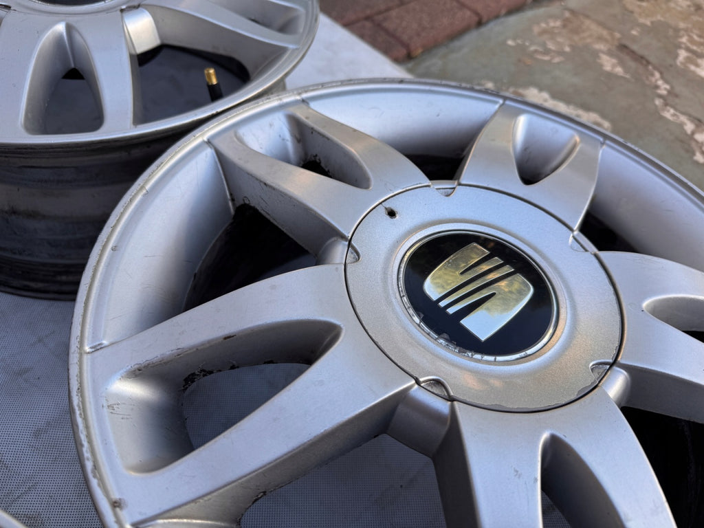 4x Alufelge 15 Zoll 6.0" 5x100 38ET 1M0601025H Seat I Rim Wheel FEL9729737571ni