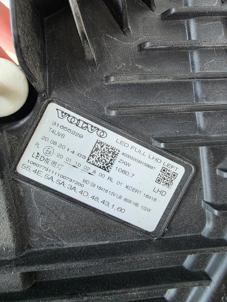 Frontscheinwerfer Volvo Xc60 31655229 Full LED Links Scheinwerfer Headlight SCH3683079341wn